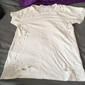 White holey shirt